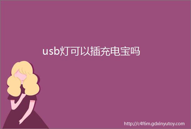 usb灯可以插充电宝吗